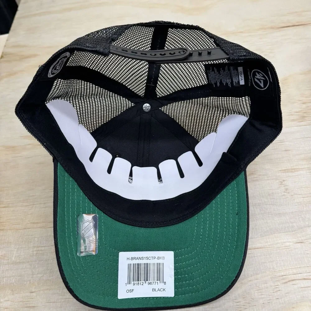 NEW Pittsburgh Penguins 47 Brand Branson MVP Trucker Cap Black Snapback